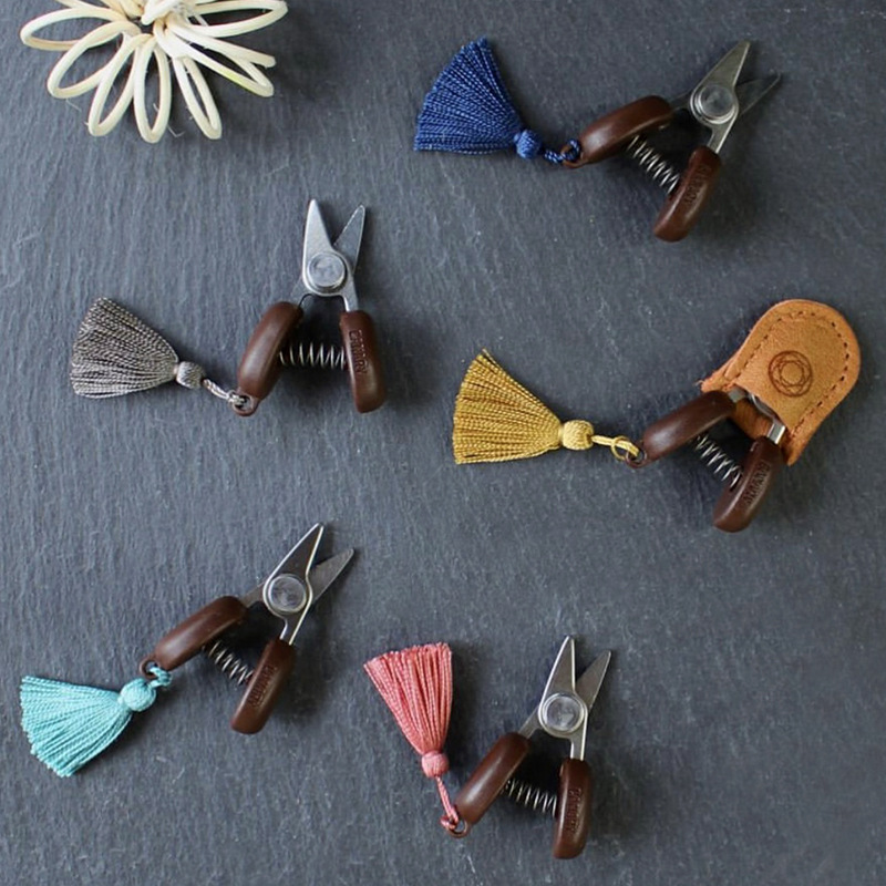 迷你小剪刀Cohana 日制可爱线头剪 手工DIY皮革布艺刺绣剪 随身剪