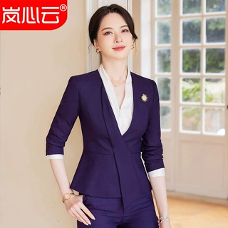 面试休闲职业装女酒店上衣小西装套装工作服工装宾馆外套商务正装