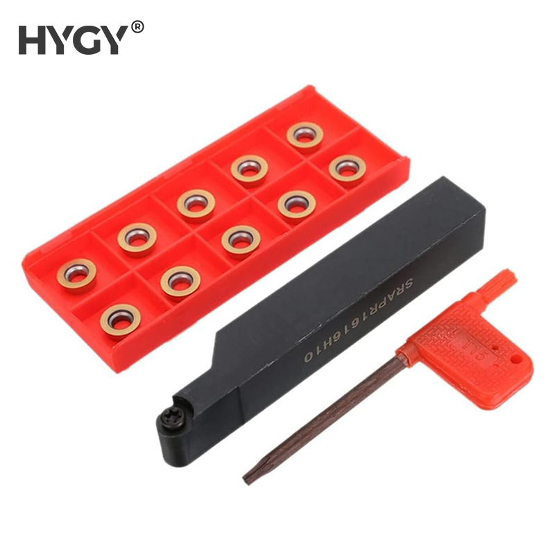 SRAPR1616H10数控车刀杆+10片RPMT10T3MO刀粒刀片 跨境车刀套装