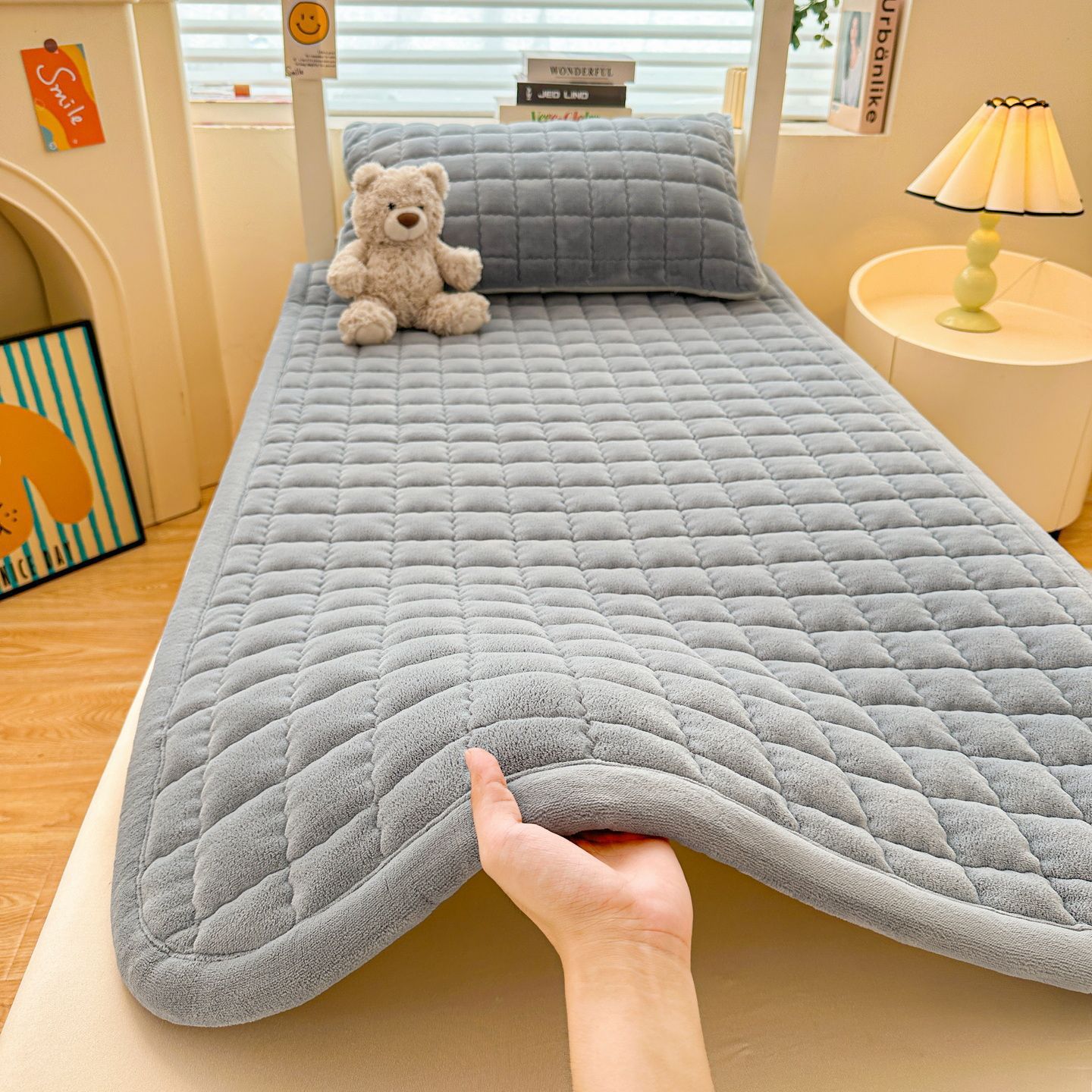 colcha de invierno más mantas cama cama cama cama de leche estofado estofado hogar dormitorio estofado de estofado único para estudiantes