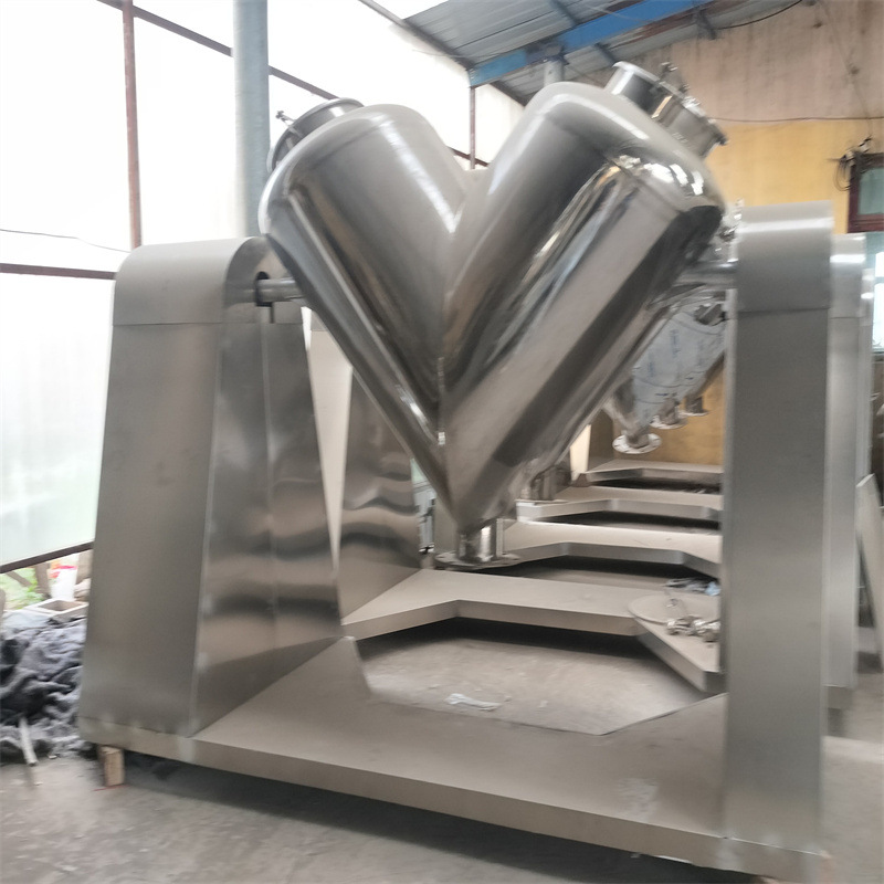 销售二手不锈钢V型混合机  立式颗粒混合设备  化工混料机