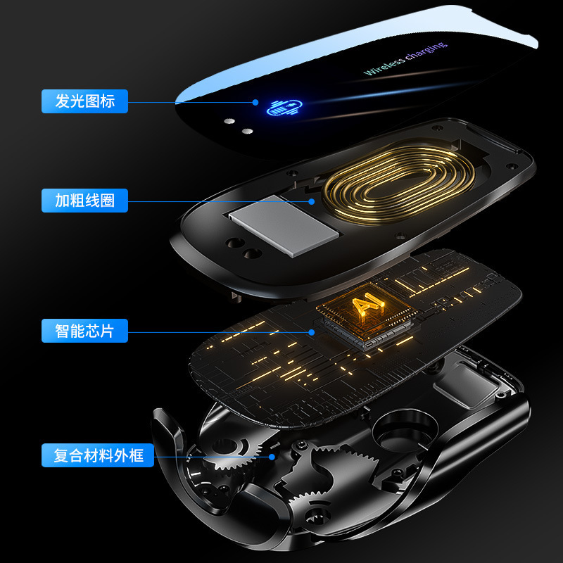 創意的な新型車載携帯電話スタンド自動車の吹出口誘導電動開閉ナビゲーション防振車載携帯電話サポート|undefined