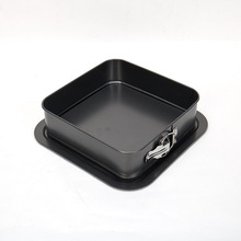 厂家定制不锈钢正方形蛋糕模具可拆卸不沾烘焙工具蛋糕胚模子托盘