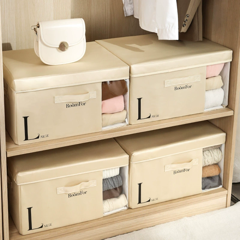Storage box, cloth, foldable trousers