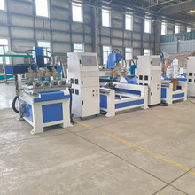 CNC多头立体雕刻机 木工工艺品雕塑乐器佛像观音3D圆雕雕刻机