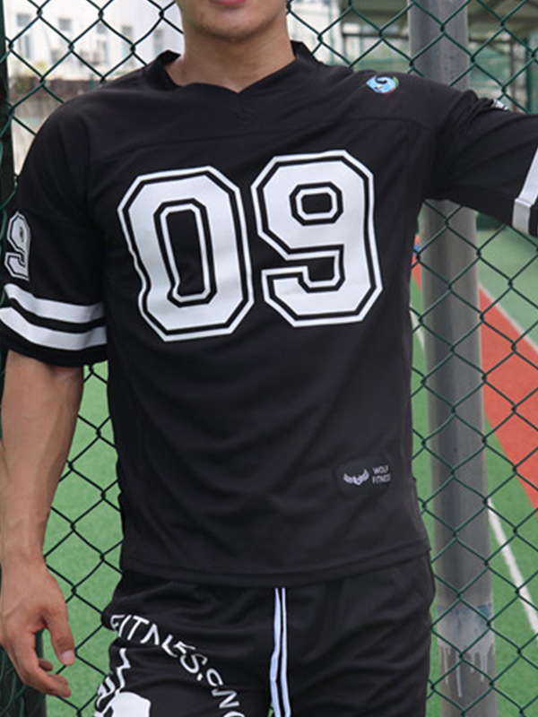 Camiseta de manga corta de verano para hombre, estilo americano, juvenil, talla grande, deportiva, de tela de ojo de pájaro, con estampado digital y secado rápido.