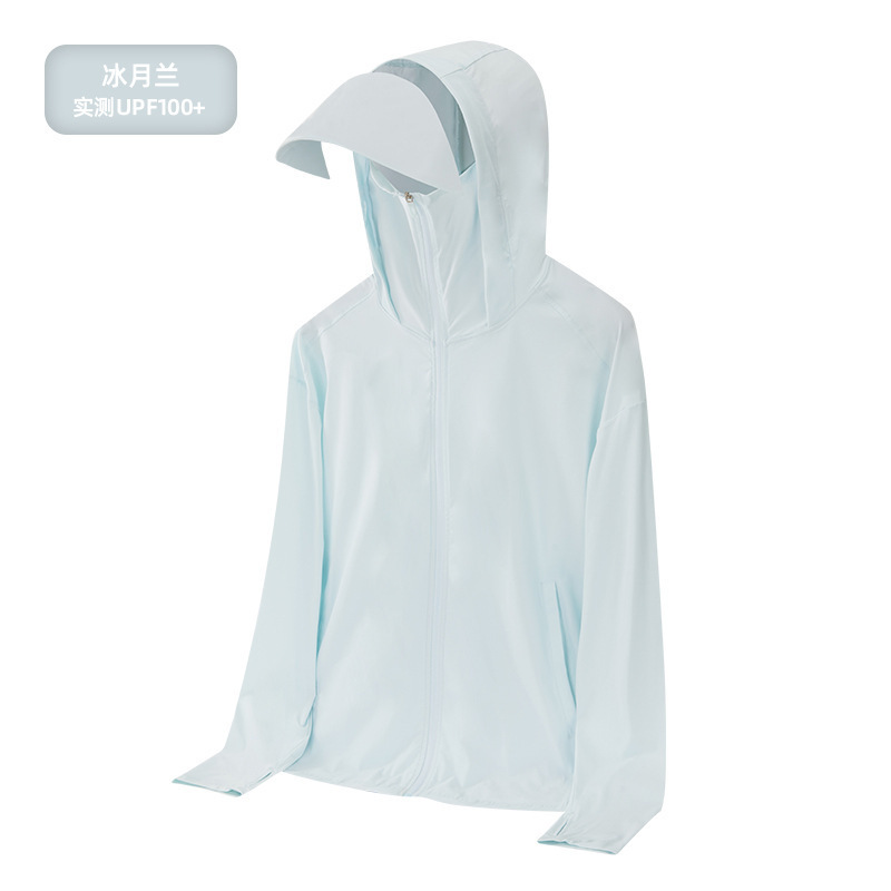 UPF50 + chaqueta de protección solar de verano tendencia suelta de hielo piel piel transpirable chaqueta de protección solar al aire libre para hombres