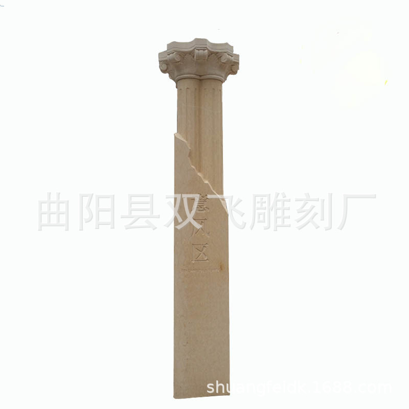 メーカー卸売石彫刻ヨーロッパローマ柱石彫刻ランプポール大理石柱正方形柱大型彫刻柱|undefined