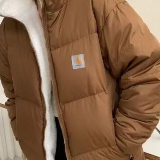 Exclusive cross-border supply of Carhartt down jackets, warm, thick, double-sided, suitable for men and women, couples, with lamb fleece lining Exclusive cross-border supply of Carhartt down jackets, warm, thick, double-sided, suitable for men and women, couples, with lamb fleece lining