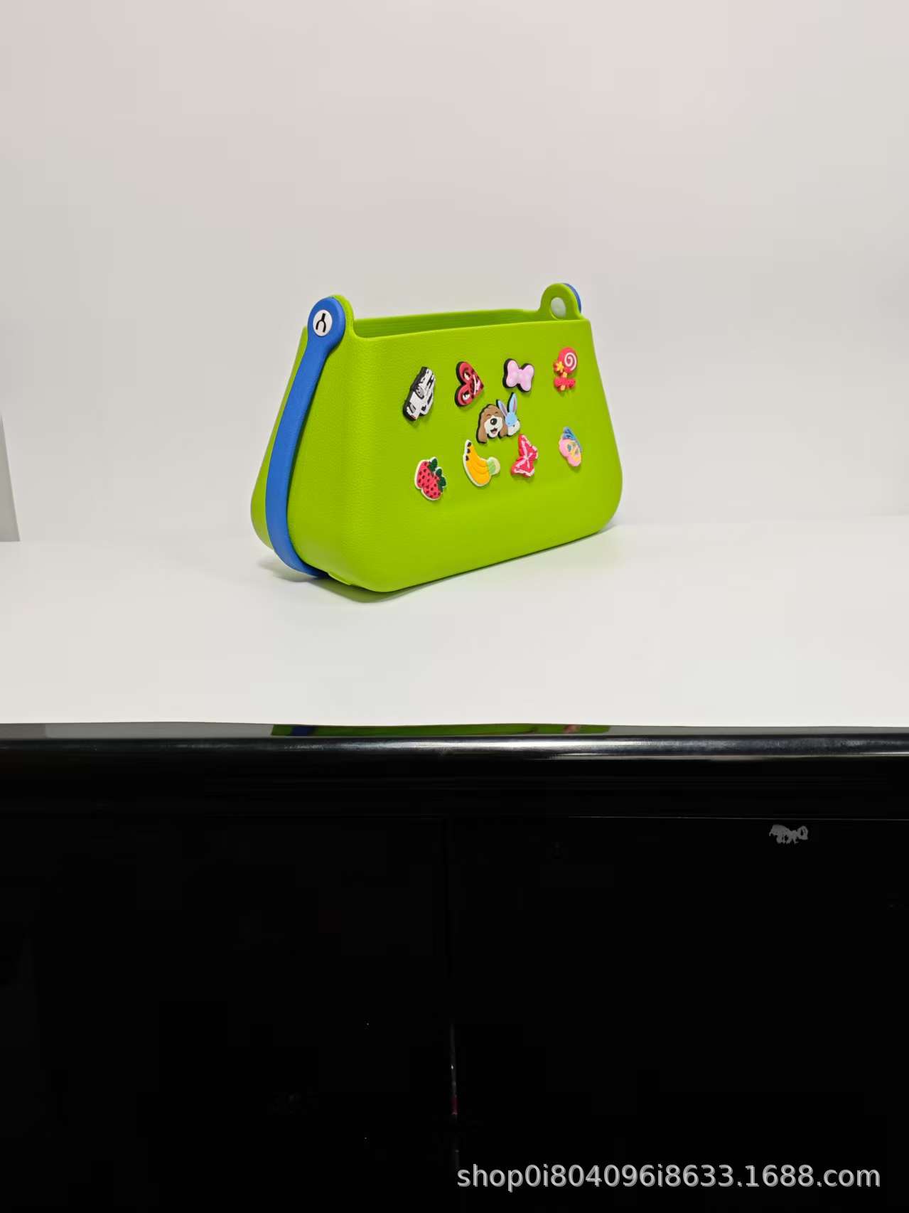 EVA Handtasche mit Tragegriff, Trend-Kosmetiktasche mit Lochdesign, Schultertasche, DIY-fähig, Cartoon-Zubehör, Umhängetasche, Lagerbestand verfügbar