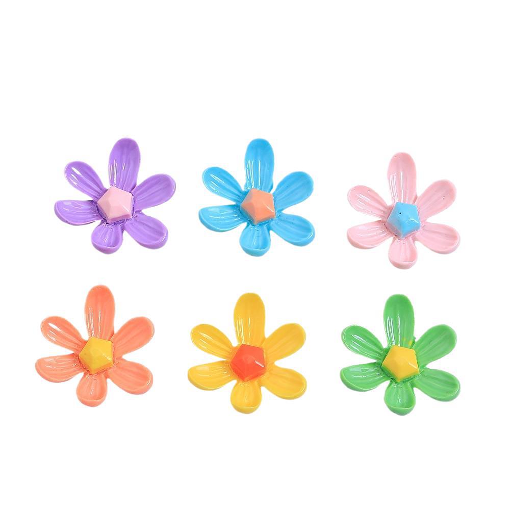 [Xidua fábrica al por mayor] hecho a mano DIY crema pegamento teléfono caso tocado horquilla resina accesorios pequeña flor