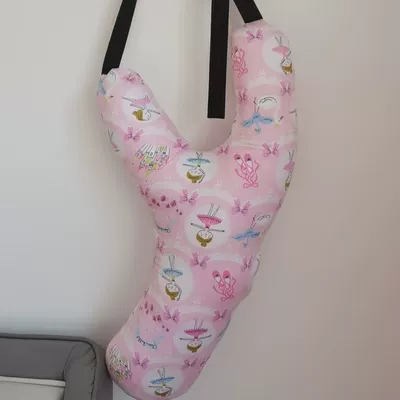 Headrest Pillow, Kidsren's Sleeping Pillow - y-shaped-neck-protection-sleeping-pillow-ballet-dancer-zipper-style