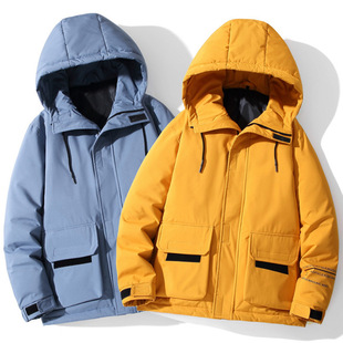Autumn and Winter Outdoor Fashion Down Jacket Men's 2024 New Fashion Brand high quality Thickened White Duck Down Hooded Jacket Men's Wear