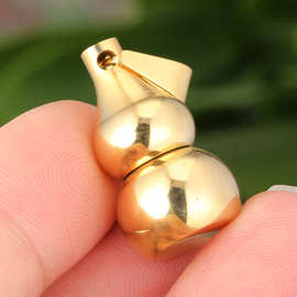 时尚复古风百搭设计福气小葫芦吊坠 潮流佛系佛饰品一件代发