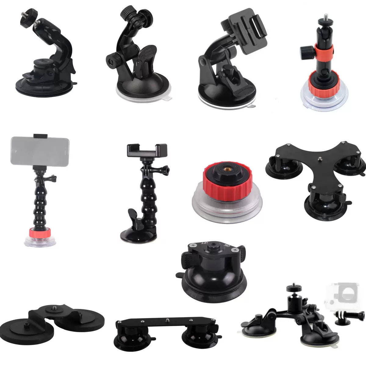 黑色专用支撑防抖运动汽车导航磁吸支架手机车载支架吸盘手机支架