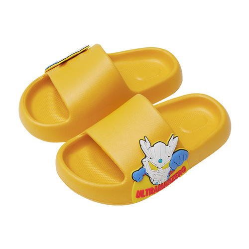 Optimal Kids EVA New Model Slippers for Older Children, with Thick Soles for Boys and Girls, Ultraman Cartoon Slippers for Home and Indoor Use