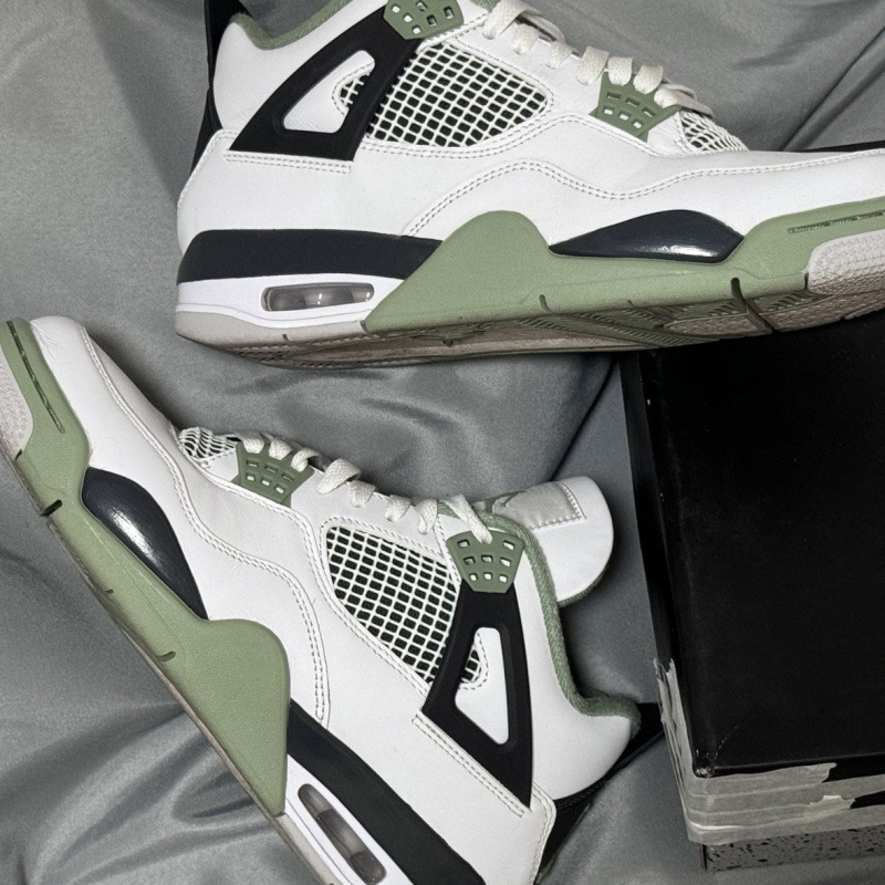 AJ4ハイエディション ミッドナイトブルー＆ホワイトセメント ハイカット ファッションカジュアルスポーツバスケットボールシューズ ピンクブラックカラー ハイカット 快適|undefined