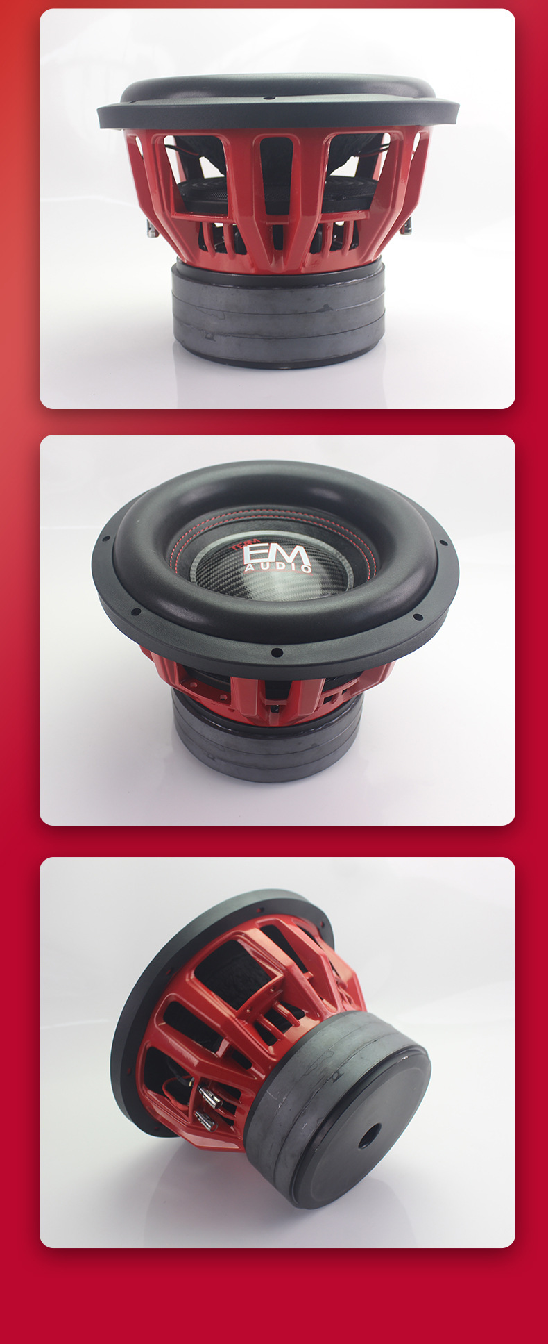 12 inch woofer high power 2000W car audio modified fever grade woofer triple magnet