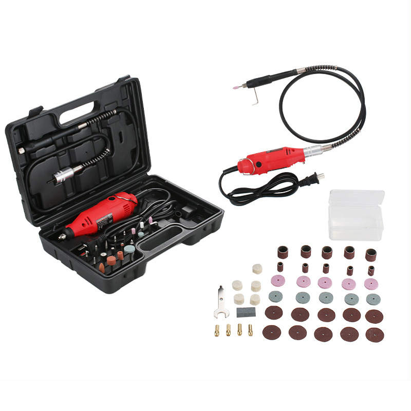 专供外贸套装电磨机小型打磨机抛光雕刻全铜电机夹心3.0配件62件