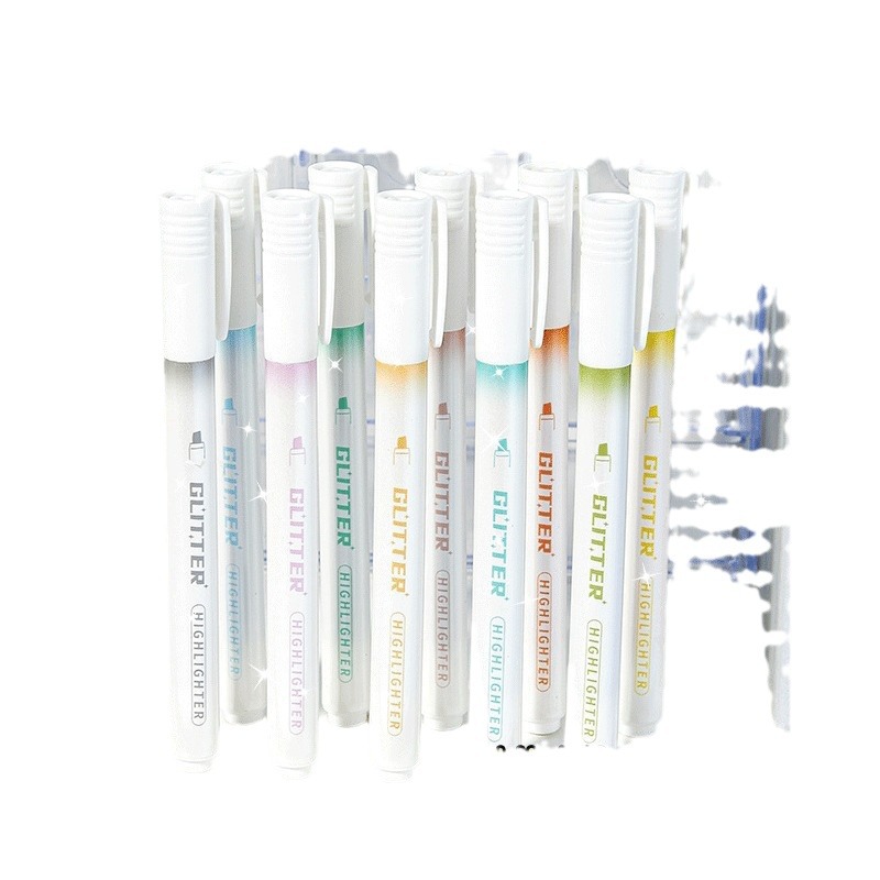 Puntero de polvo de flash 5 paquetes de estudiantes DIY cuentas de mano puntero de resaltado multicolor puntero de resaltado puntero