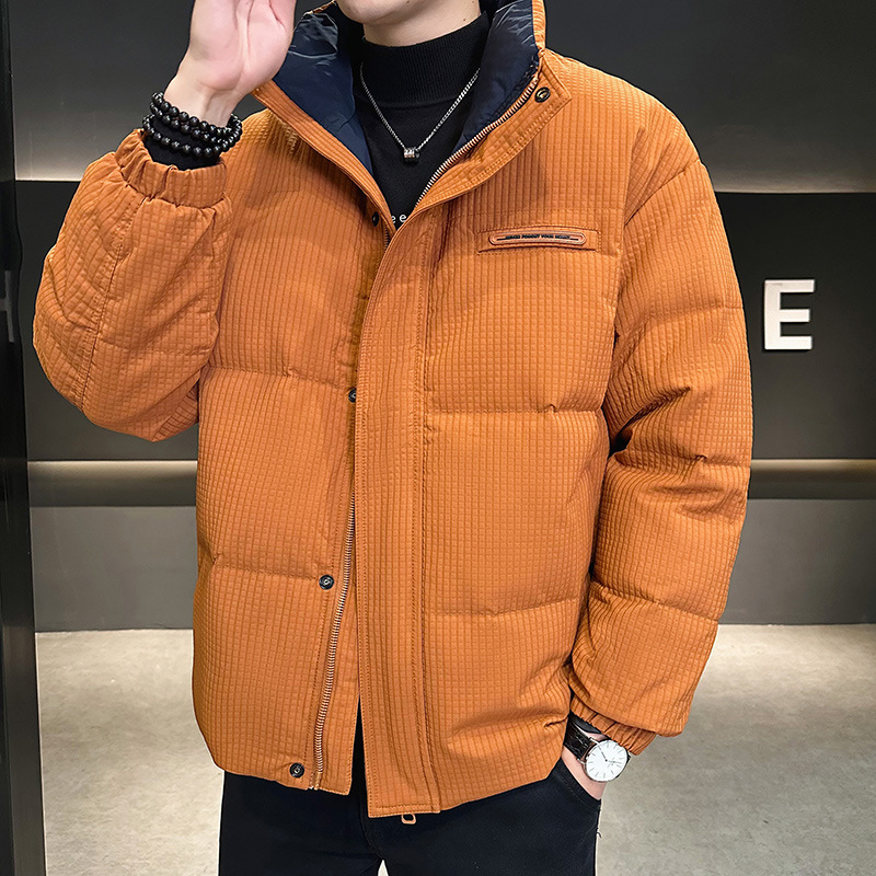 冬季高品质保暖国标羽绒服男可二开跨境加厚潮流立领外套直播爆款