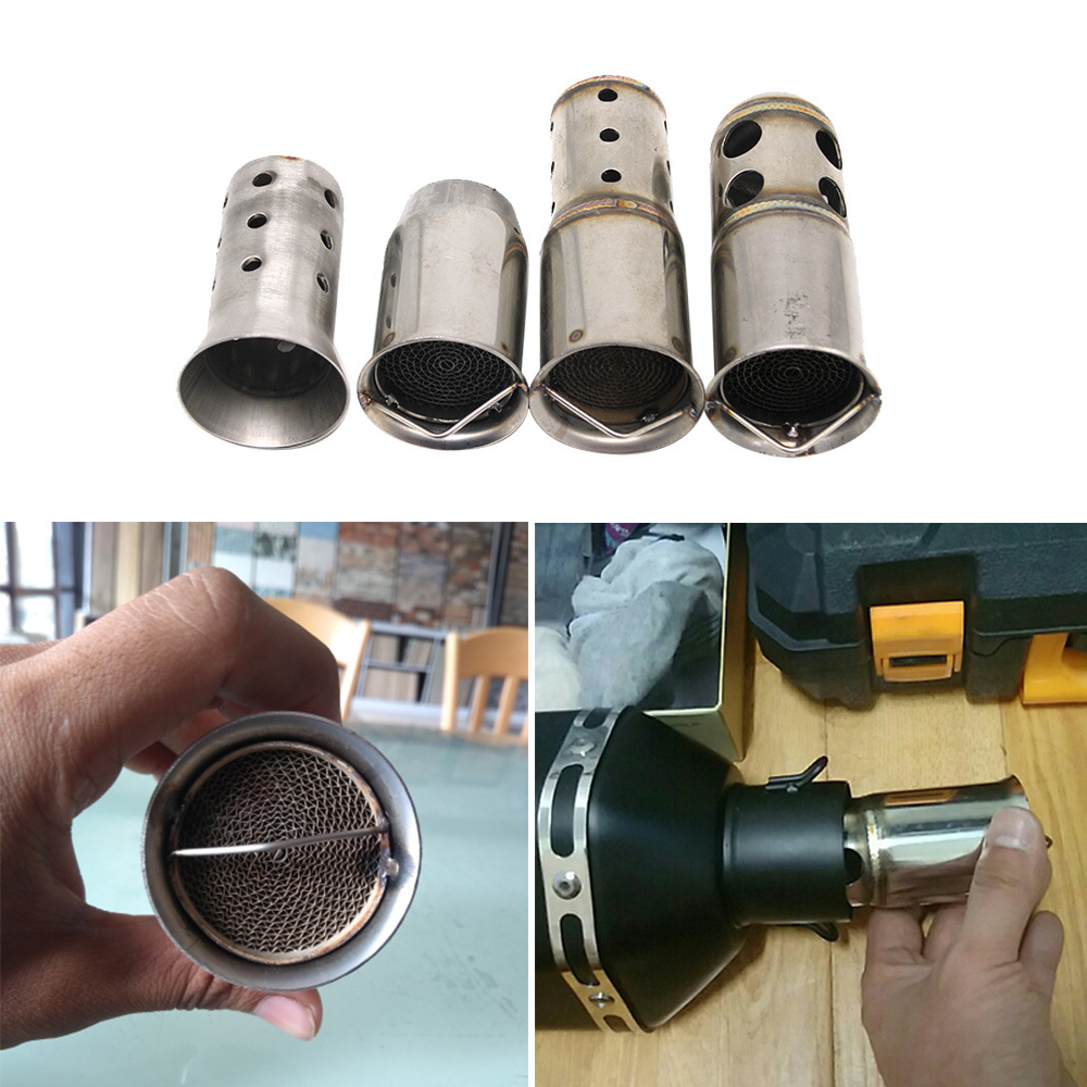 Motorcycle Modified Exhaust Pipe Catalyst Muffler 51mm 60mm Universal Exhaust Pipe Silencer Plug Return Plug