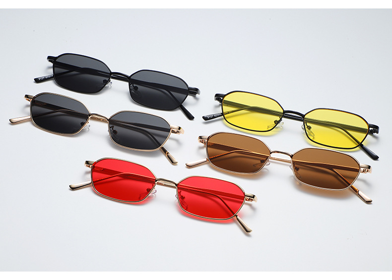 Unisex Gender Red, Gold, Yellow, Black Color Fashion Simple Style UV400 Protection Women's Sunglasses
