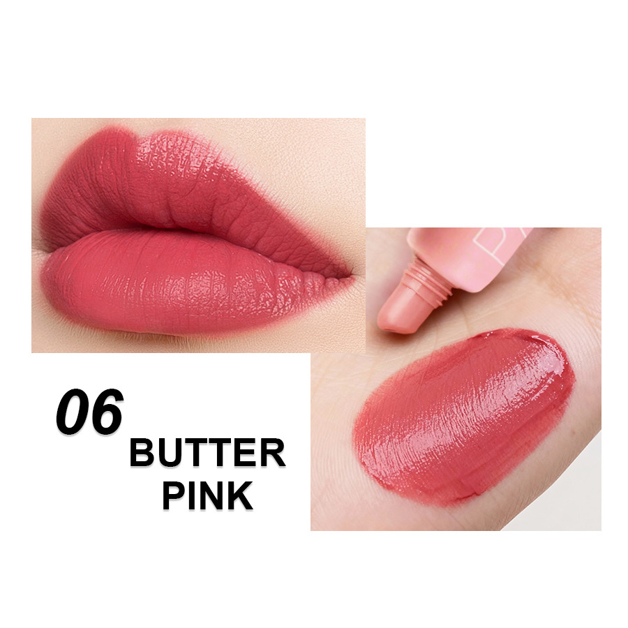 PAGE VINE Soft Foam Light Foam Lip Mud Mat Nude esmaltado labial terciopelo de color transfronterizo duradero