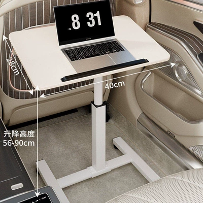 Seats, Suitable for Eating, Car table board - white-4028-with-gear-strips-white-frame-can-be-lifted-and-folded-suitable-for-small-cars