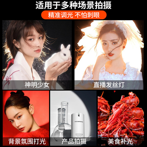 Divine Maiden Hair Light Spotlight E27 Screw-Base LED Spotlight for Background Ambience, Focusable Fill Light Bulb for Live Streaming