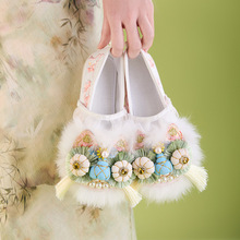 梦茹单2025春夏新款纯手工虎头童鞋软底舒适老北京布鞋绣花鞋