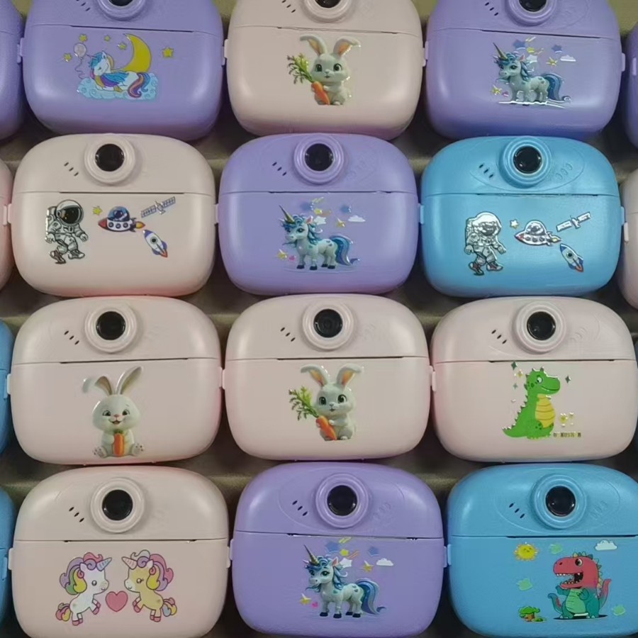 New Y80 (DIY) High-Definition Dual-Camera Kidsren's Camera, Polaroid Camera, Selfie, Printing and Recording, Convenient