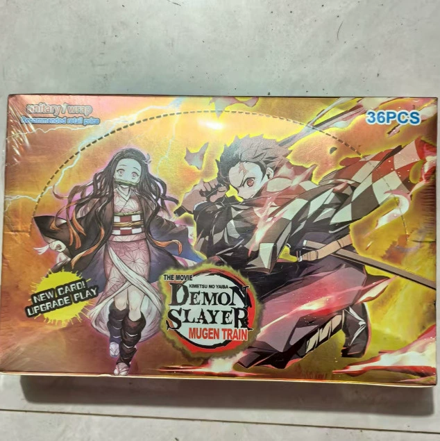 Иностранная версия Kimetsu no Yaiba коллекции карт английская версия Douyin модная штамповка карта лотка слепая коробка оптом