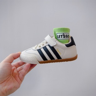 2025 New Autum Children's Shoes, Boys' Genuine Leather Comfortable Sports and Casual Shoes, Korean Style Fashionable and Versatile Girls' Moral Training Shoes