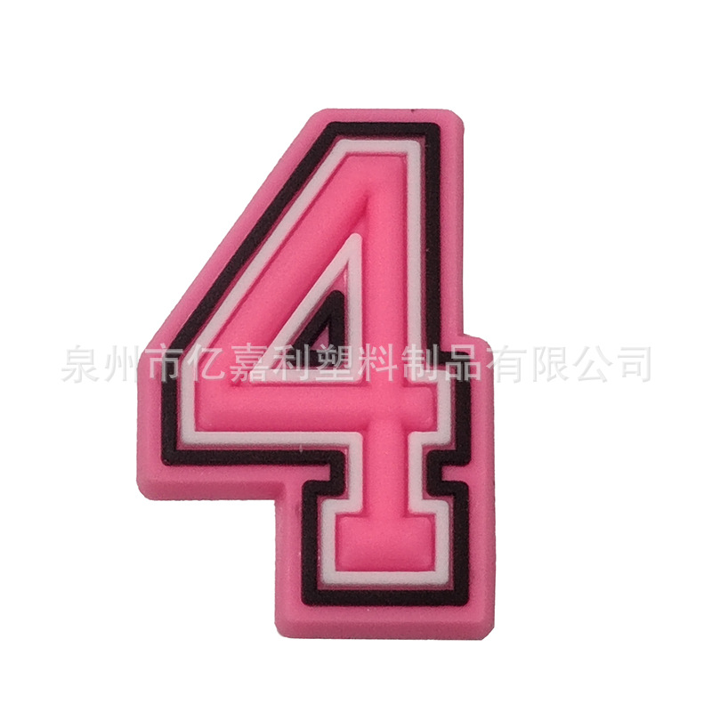 Rosa carta serie agujero zapatos Accesorios agujero zapatos DIY zapatos desmontables flor zapato hebilla al por mayor