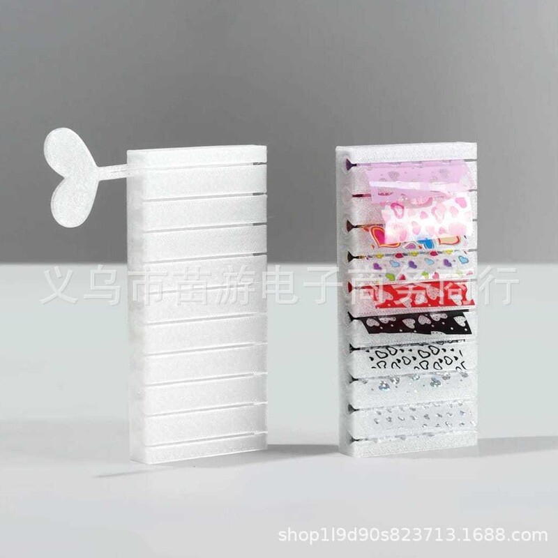 Nail Art Transfer Paper Storage Box New Multi-Layer Drawer-Style Nail Sticker Organizer Box with Heart-Shaped Handle, Anti-Pressure and Anti-Wrinkle Nail Art Transfer Paper Storage Box New Multi-Layer Drawer-Style Nail Sticker Organizer Box with Heart-Shaped Handle, Anti-Pressure and Anti-Wrinkle