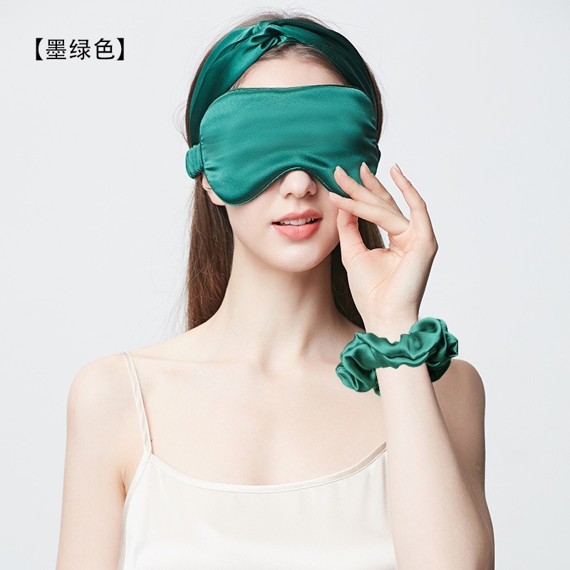 シルクアイマスク19 m 100% 桑シルク睡眠アイマスク遮光通気アイマスク刺繍ロゴクロスボーダー卸売り|undefined