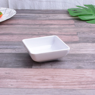 Square dish melamine plastic square dish dip vinegar dish dish mustard dish imitation porcelain tableware small dish commercial