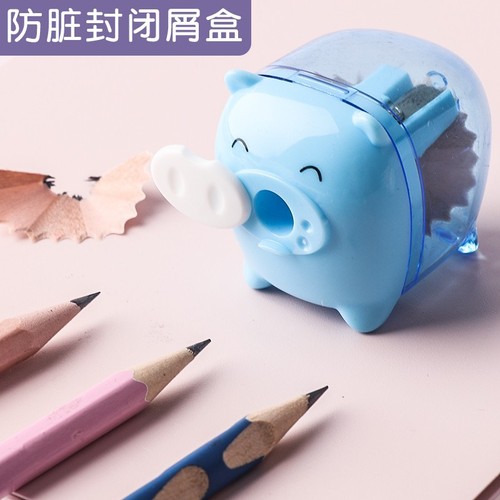 Effective pencil sharpener for primary school students cartoon manual pencil sharpening machine small portable student triangular pencil pencil sharpener