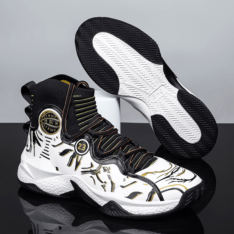 Zapatos de baloncesto casuales de primavera de alto impacto transfronterizo de alto impacto zapatos deportivos de hombre zapatos de corredor de palomitas de maíz