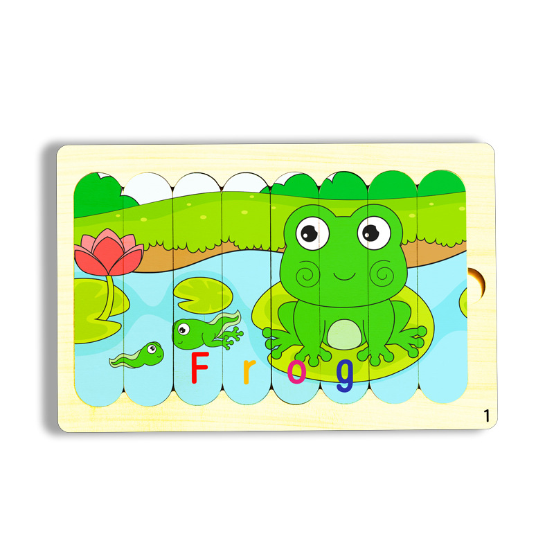 Niños barras de helado de madera puzzle de pensamiento lógico 3 + puzzle infantil de educación temprana divertido puzzle de barra de iluminación