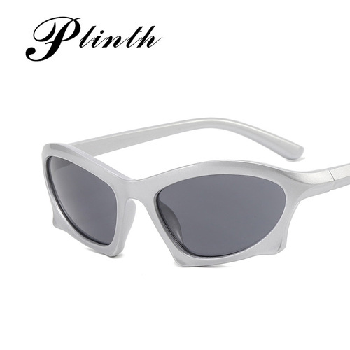 Cross-border sports cycling sunglasses  new stylish sunglasses irregular trendy street style INS glasses