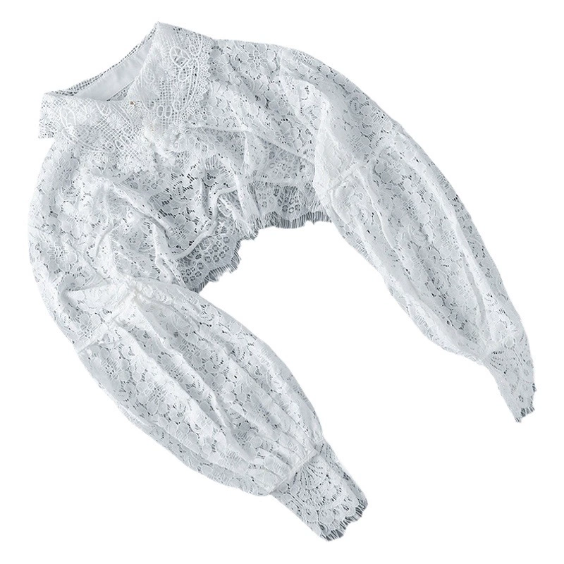 Поддельный воротник с длинным рукавом, искусственная рубашка, женская верхняя одежда, защищающая от воздействия, Солнцезащитная одежда с подтяжками, платье