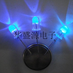 New in-line LED light emitting diode 5MM round head blue hair blue F5 blue light bright before purchase please consult