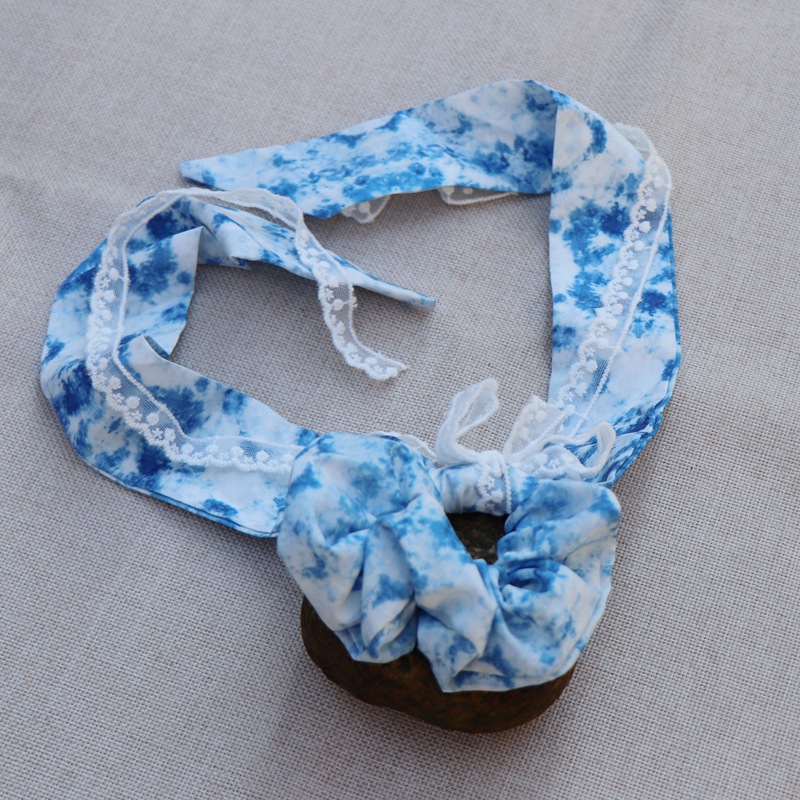 전체 염색 레이스 리본 스타일