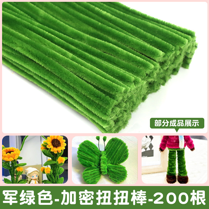 Turtle Twisted Stick Qixi ramo hecho a mano DIY paquete de materiales de tulipanes para niños encriptación raíz de lana trenzada conjunto completo de torsión