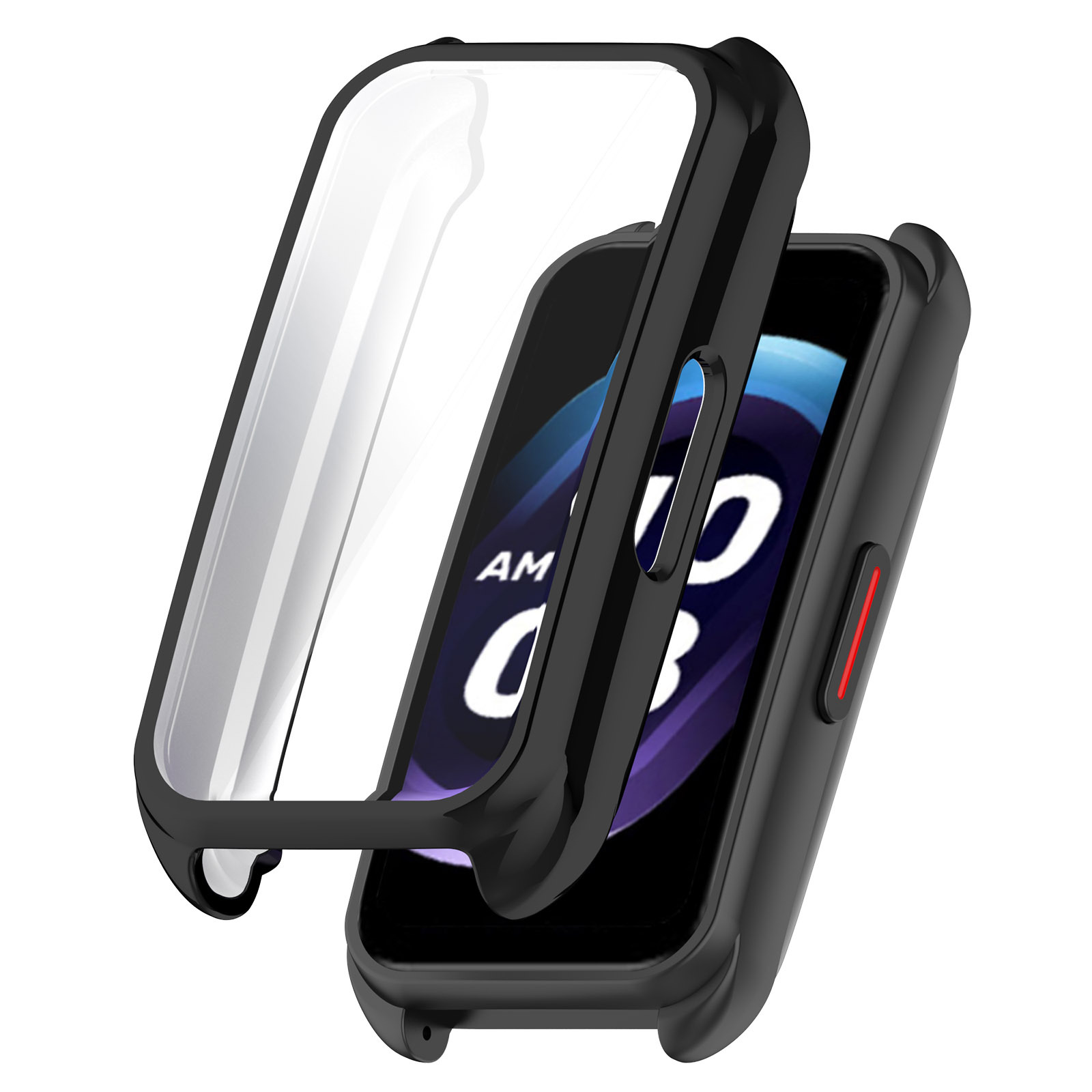 Suitable for keepb4 wristband protective case, tpu fully covered soft rubber case, keep B4 watch case, PC+ tempered film integrated case undefined