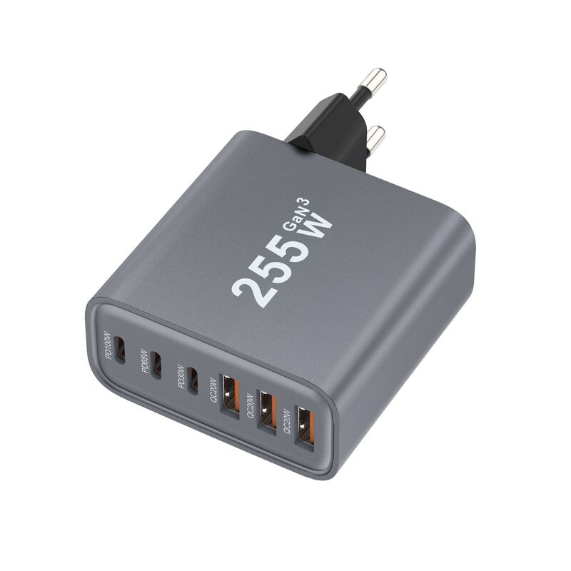 255W Multifunctional Charger Cross-Border New Model Multi-Port Gallium Nitride Pd Charger 6-Port Charger Super Fast Charging 255W Multifunctional Charger Cross-Border New Model Multi-Port Gallium Nitride Pd Charger 6-Port Charger Super Fast Charging