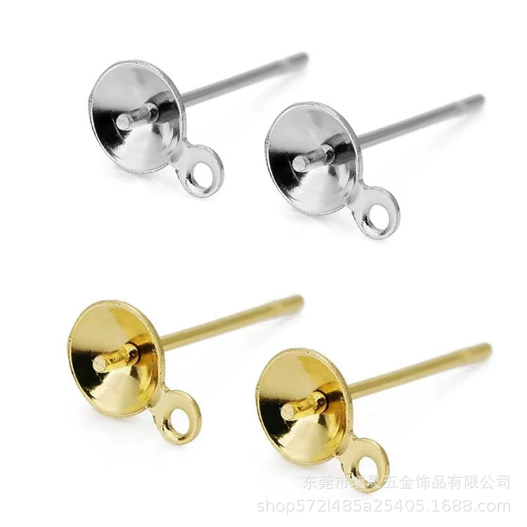 Серьги из нержавеющей стали с жемчужиной, аксессуар, украшения