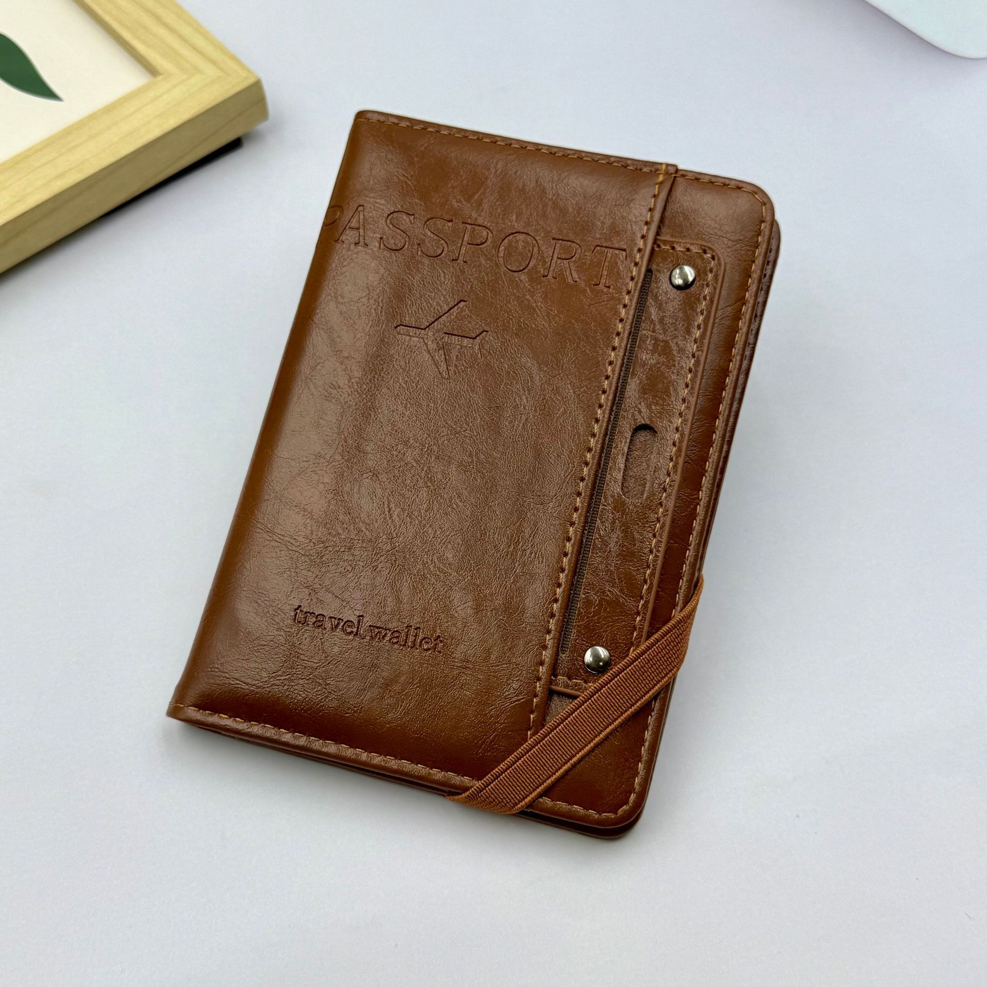 Anti-theft RFID Passport Holder Multi-functional Card Wallet Travel Document Boarding Pass Organizer Ticket Holder Travel Passport Wallet